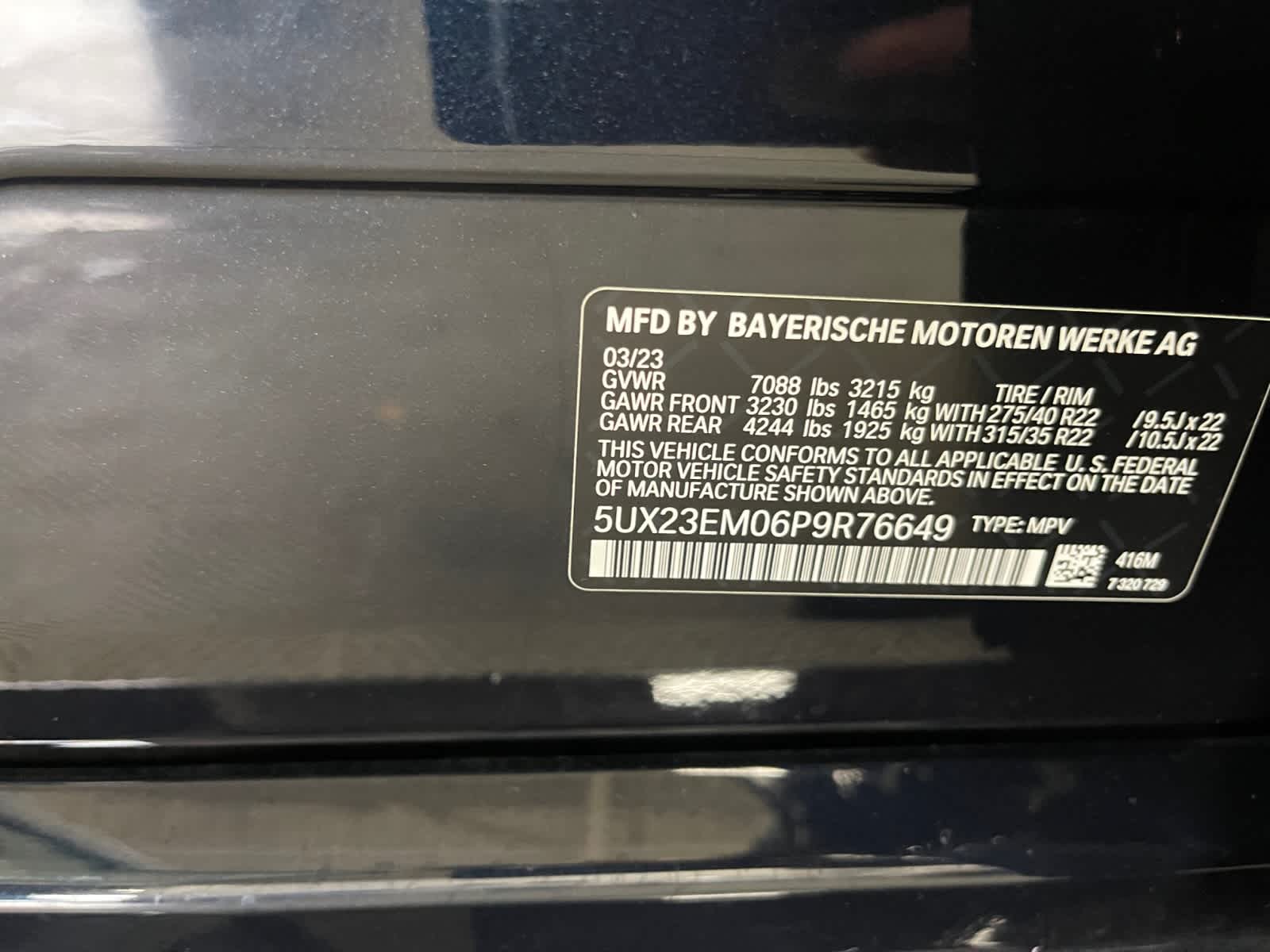used 2023 BMW X7 car, priced at $70,998