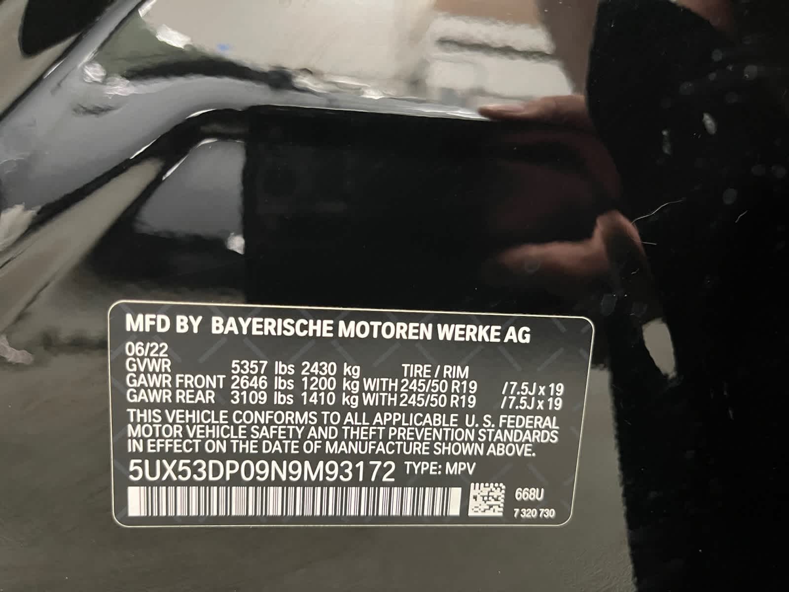 used 2022 BMW X3 car, priced at $38,498