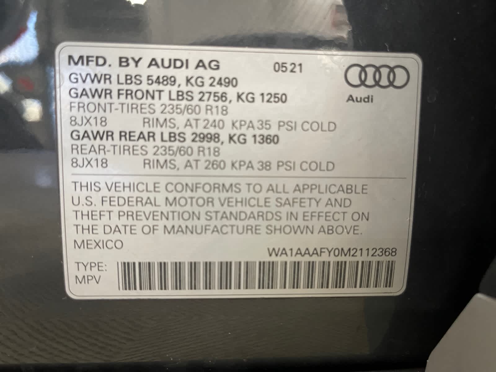 used 2021 Audi Q5 car, priced at $25,498