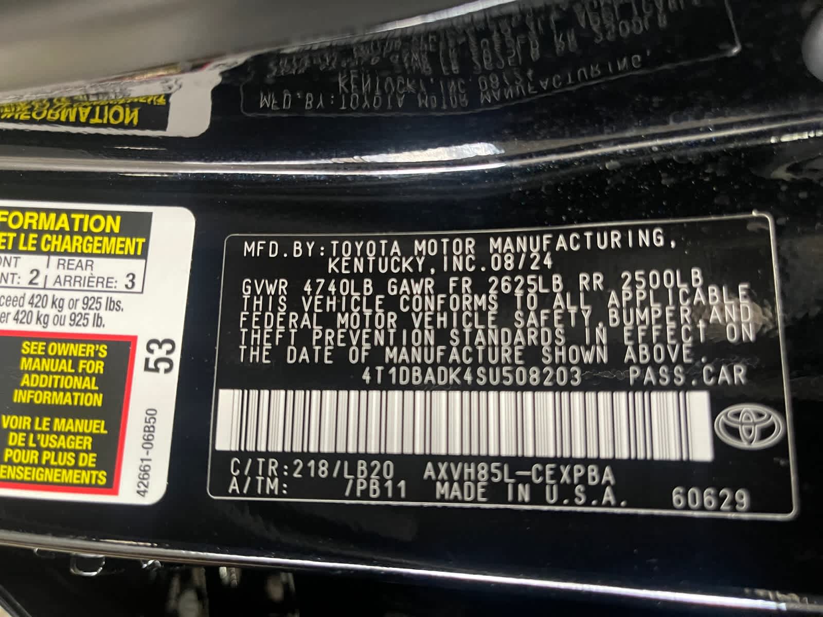 used 2025 Toyota Camry car, priced at $37,498