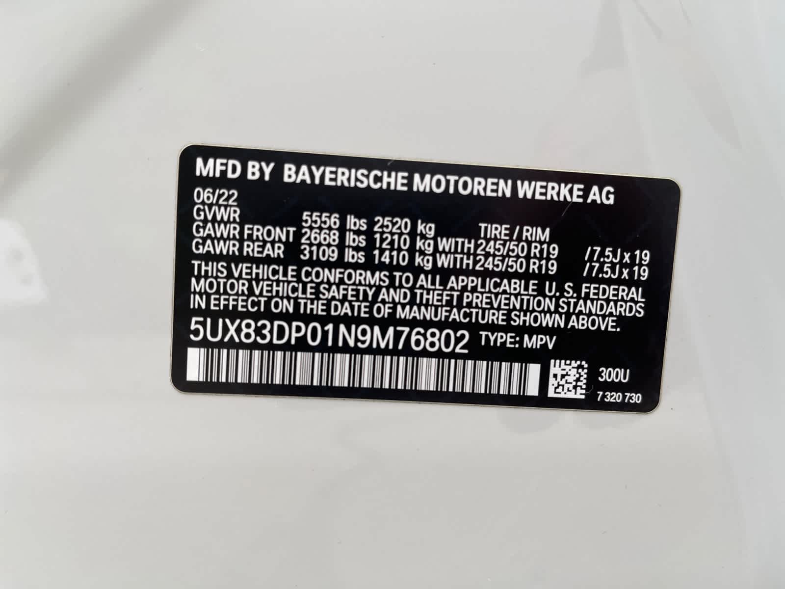 used 2022 BMW X3 car, priced at $46,498