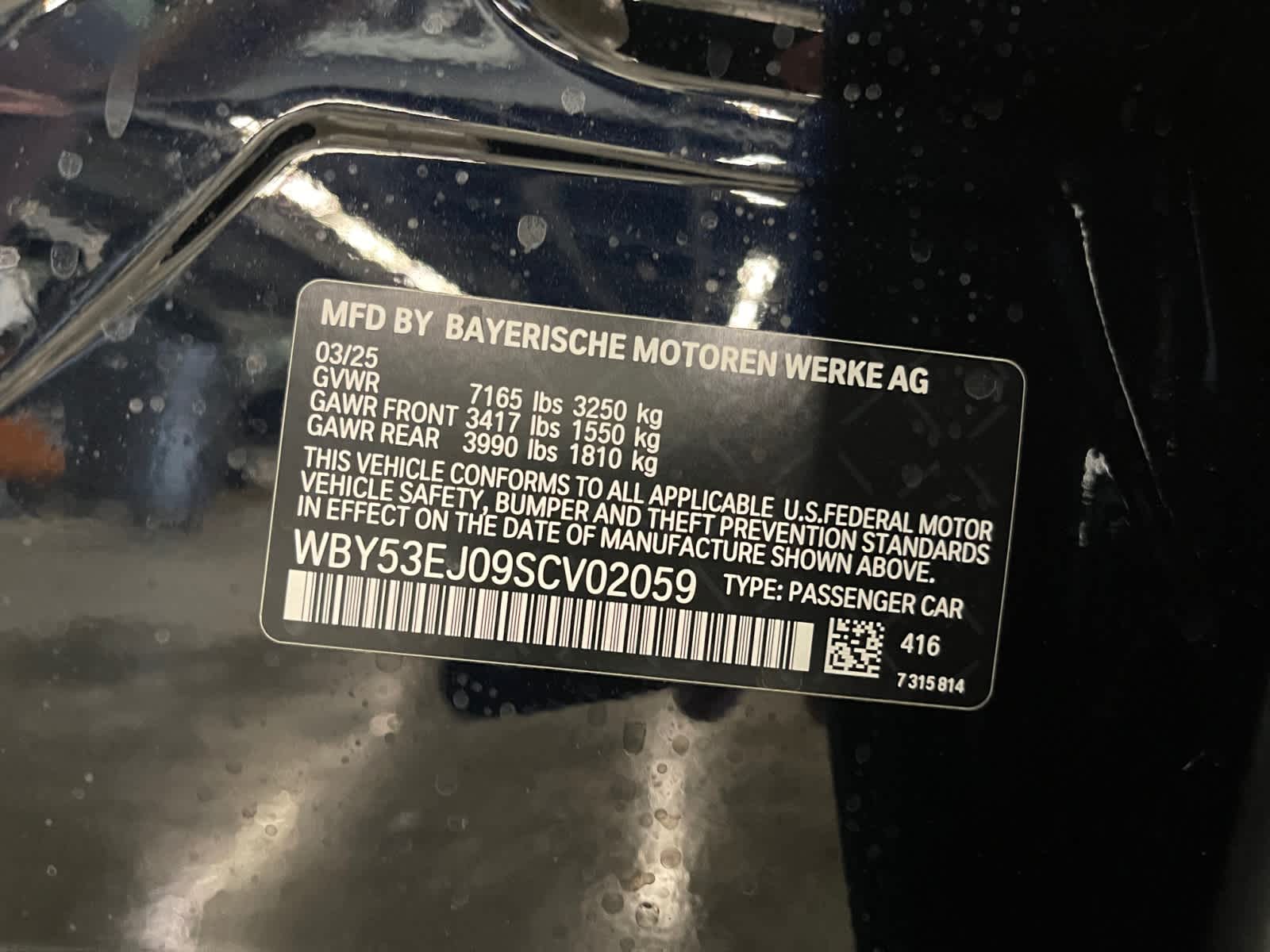 new 2025 BMW i7 car, priced at $129,725