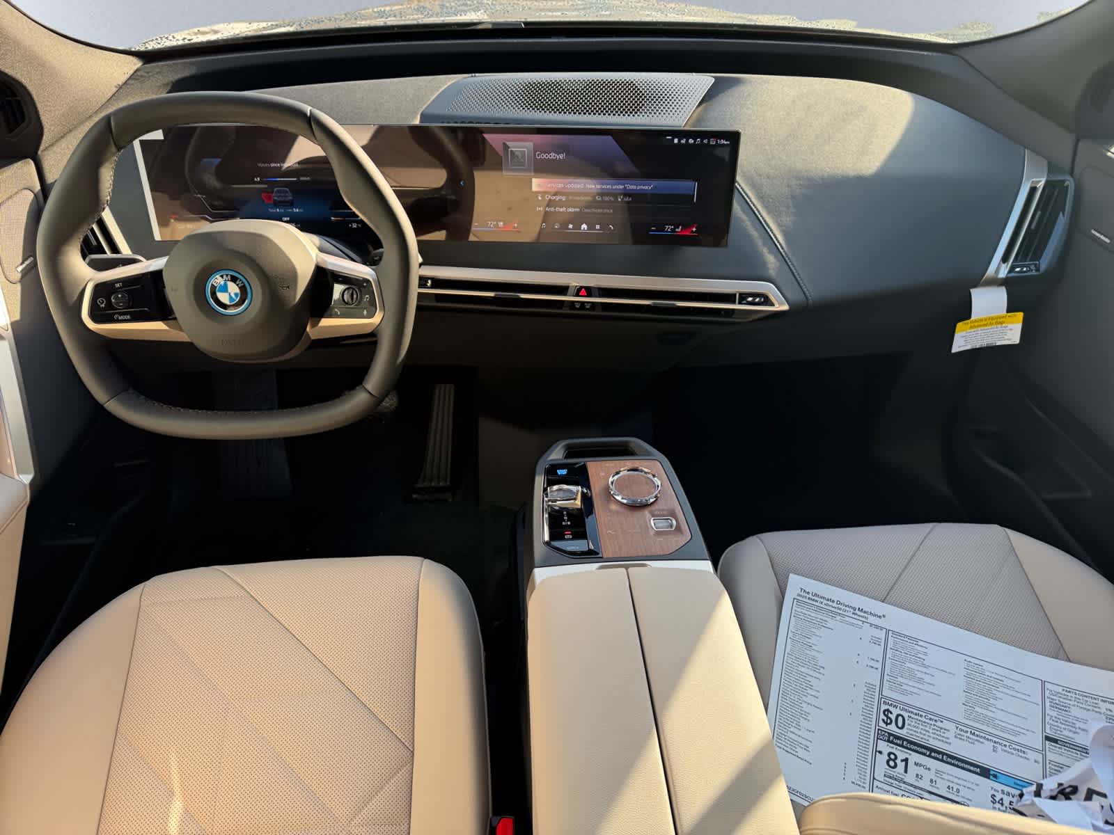 new 2025 BMW iX car, priced at $98,930