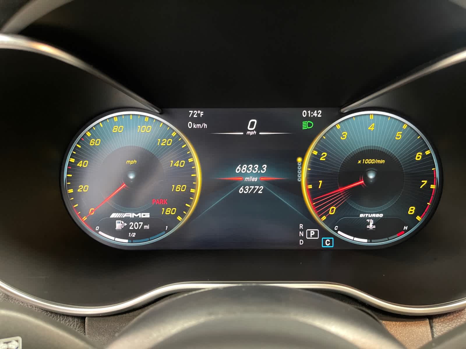 used 2020 Mercedes-Benz AMG C 43 car, priced at $35,998