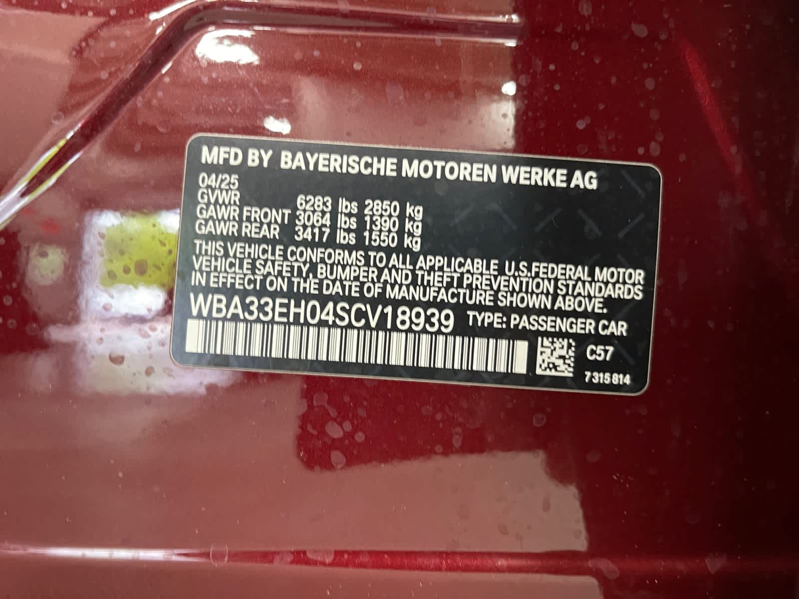 new 2025 BMW 740i car, priced at $109,220