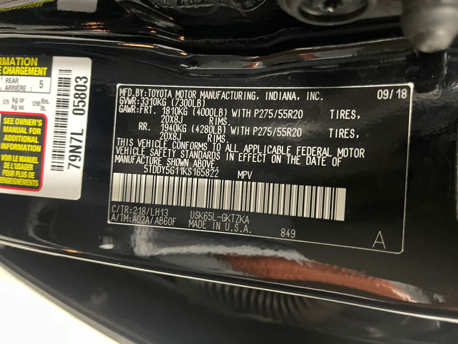 used 2019 Toyota Sequoia car, priced at $44,998
