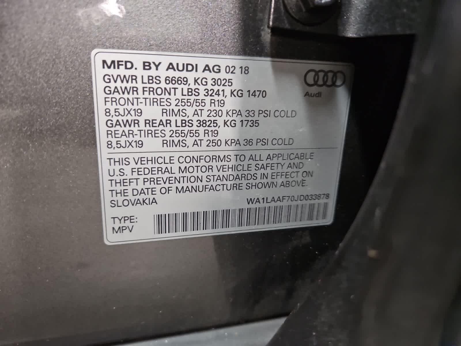 used 2018 Audi Q7 car, priced at $19,998