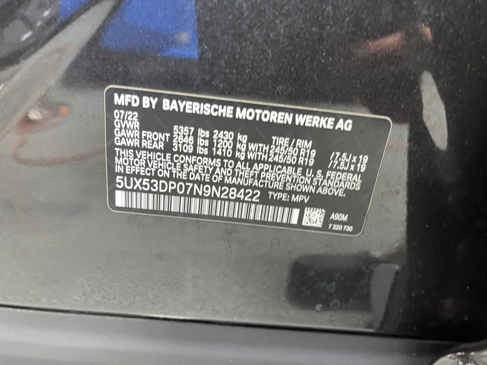 used 2022 BMW X3 car, priced at $37,498