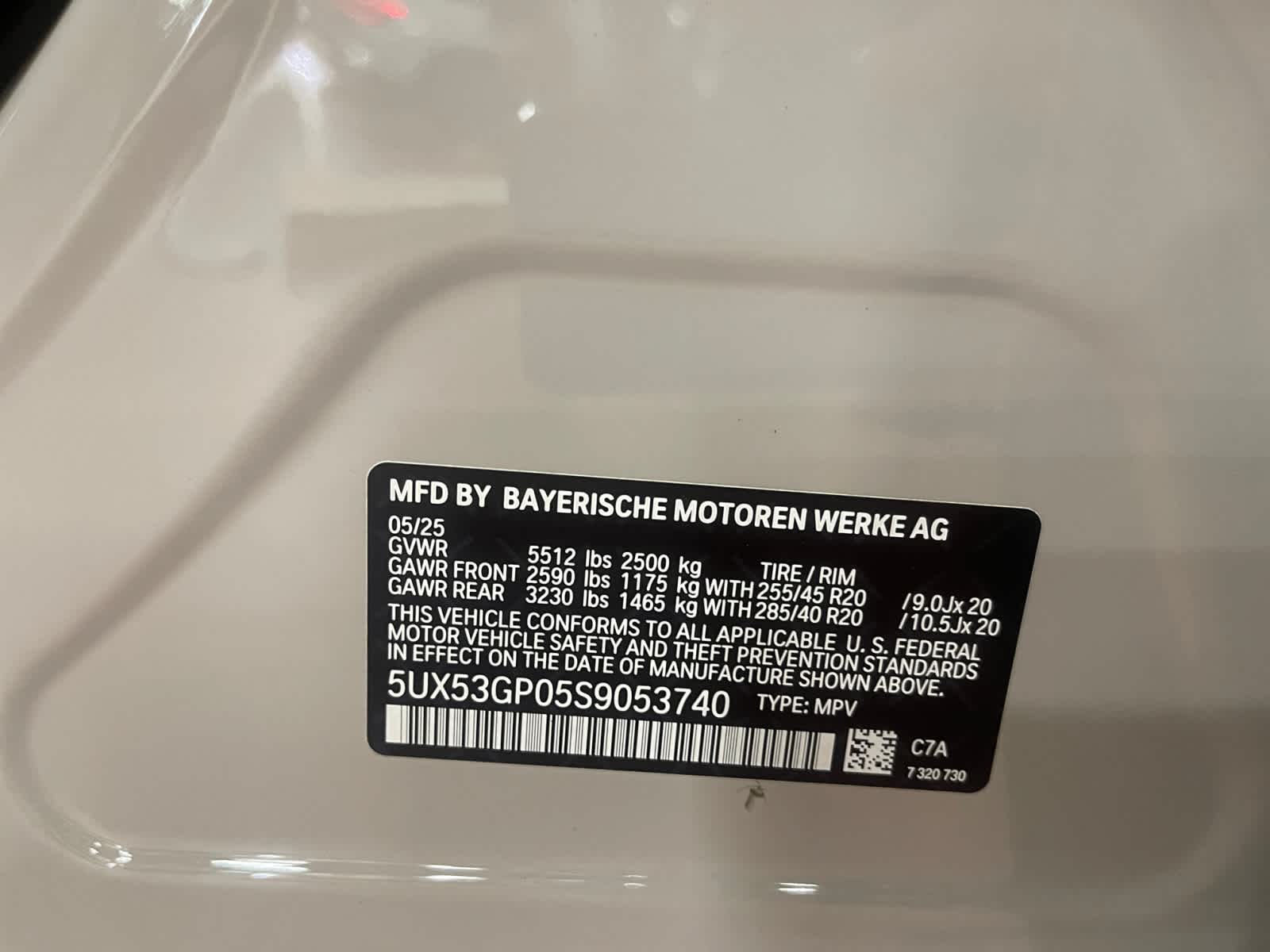 new 2025 BMW X3 car, priced at $57,105
