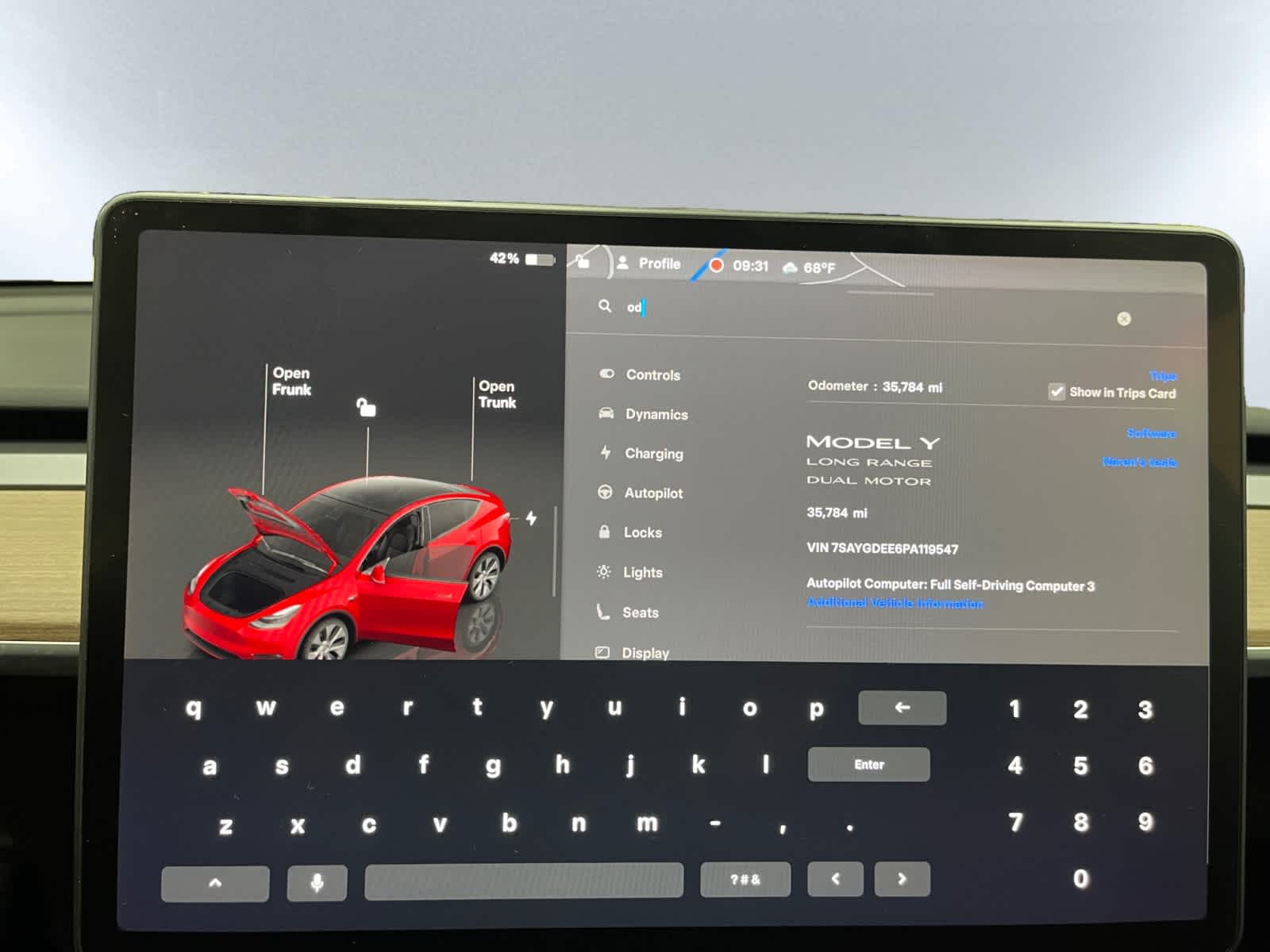 used 2023 Tesla Model Y car, priced at $31,298