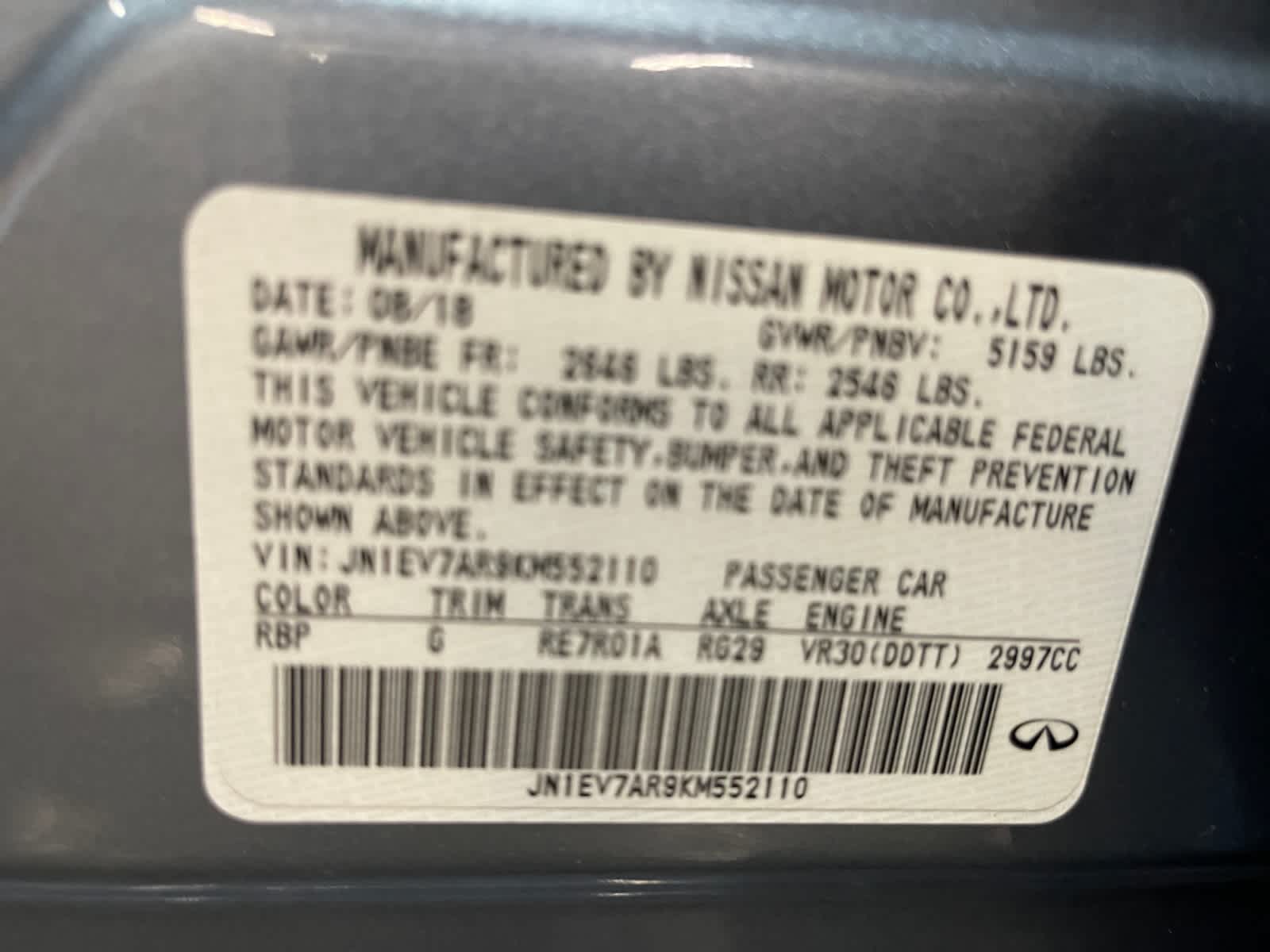 used 2019 INFINITI Q50 car, priced at $18,998