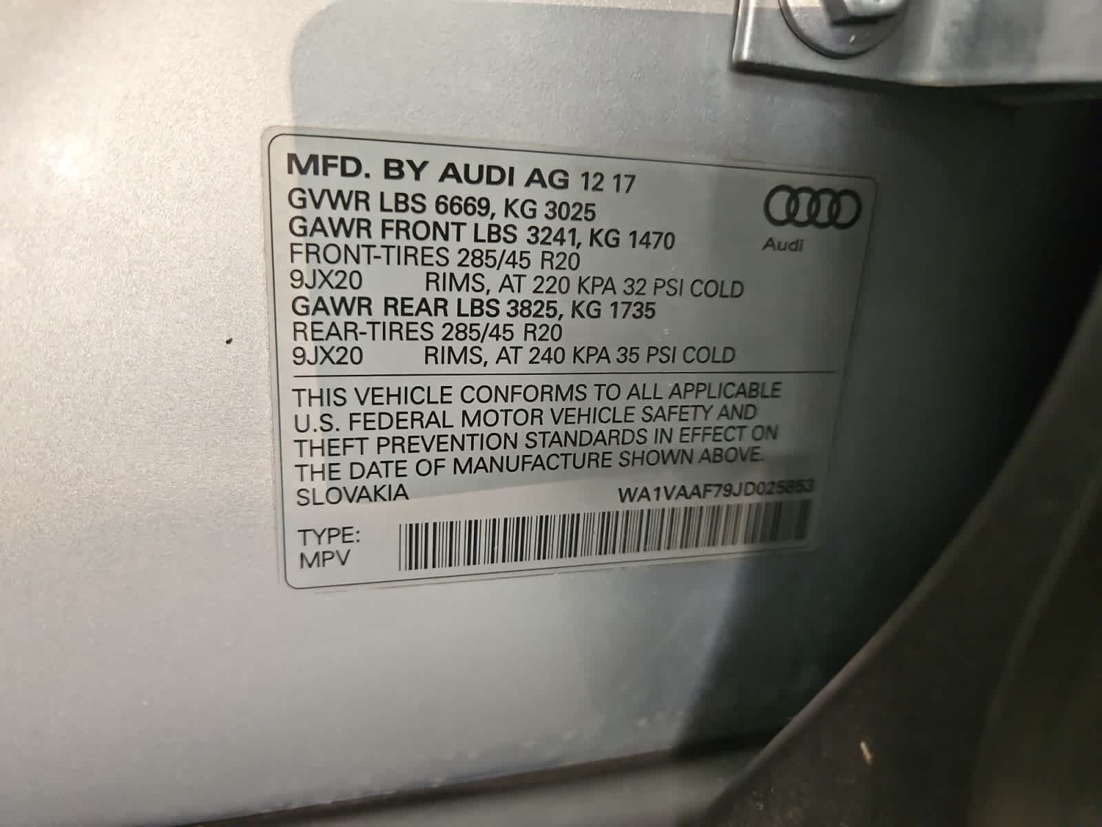 used 2018 Audi Q7 car, priced at $20,498