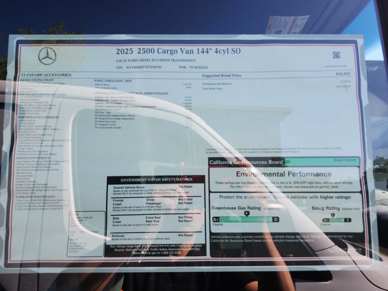 new 2025 Mercedes-Benz Sprinter 2500 car