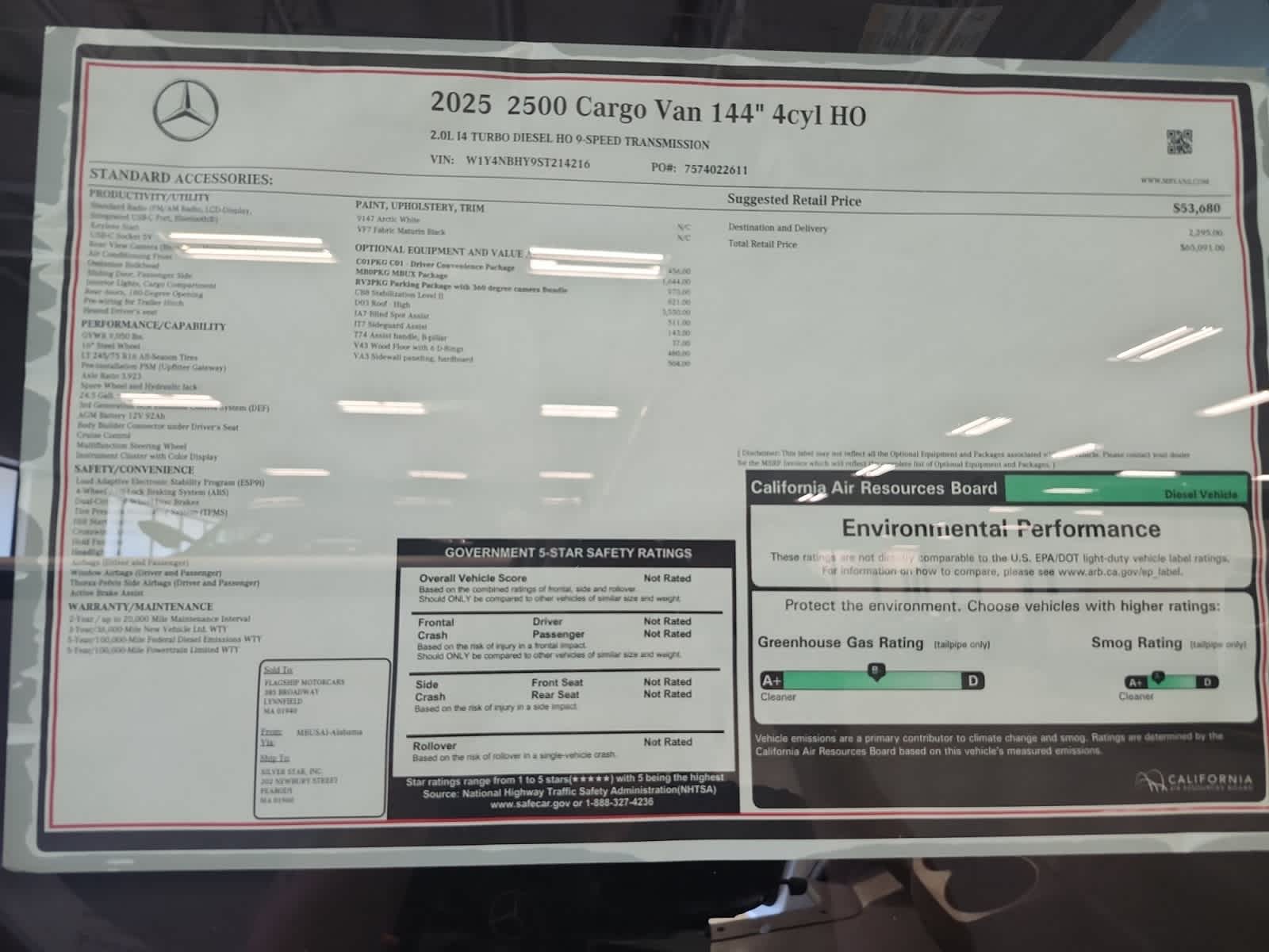 new 2025 Mercedes-Benz Sprinter car