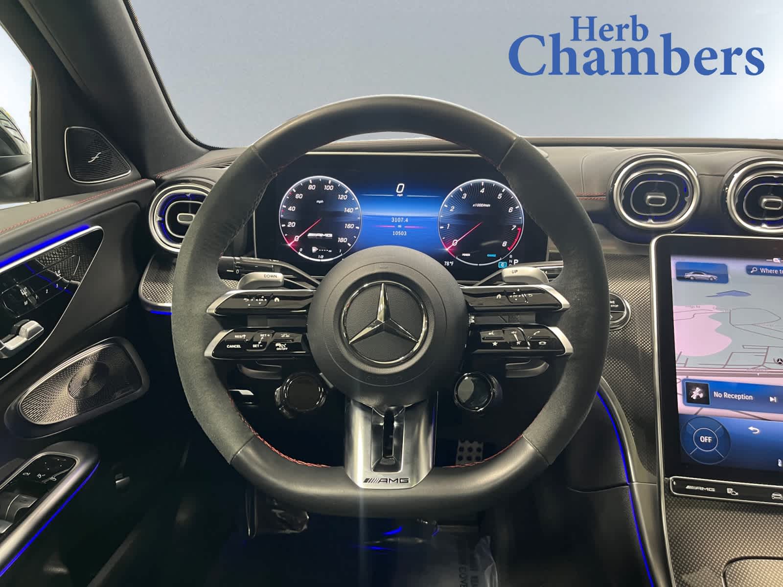 used 2023 Mercedes-Benz AMG C 43 car, priced at $45,398