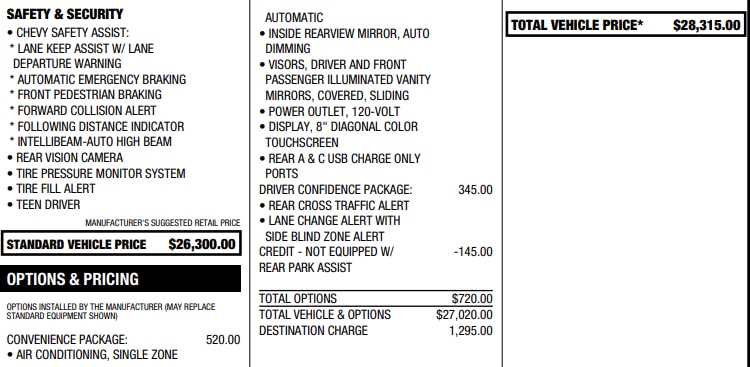 used 2023 Chevrolet TrailBlazer car, priced at $25,497