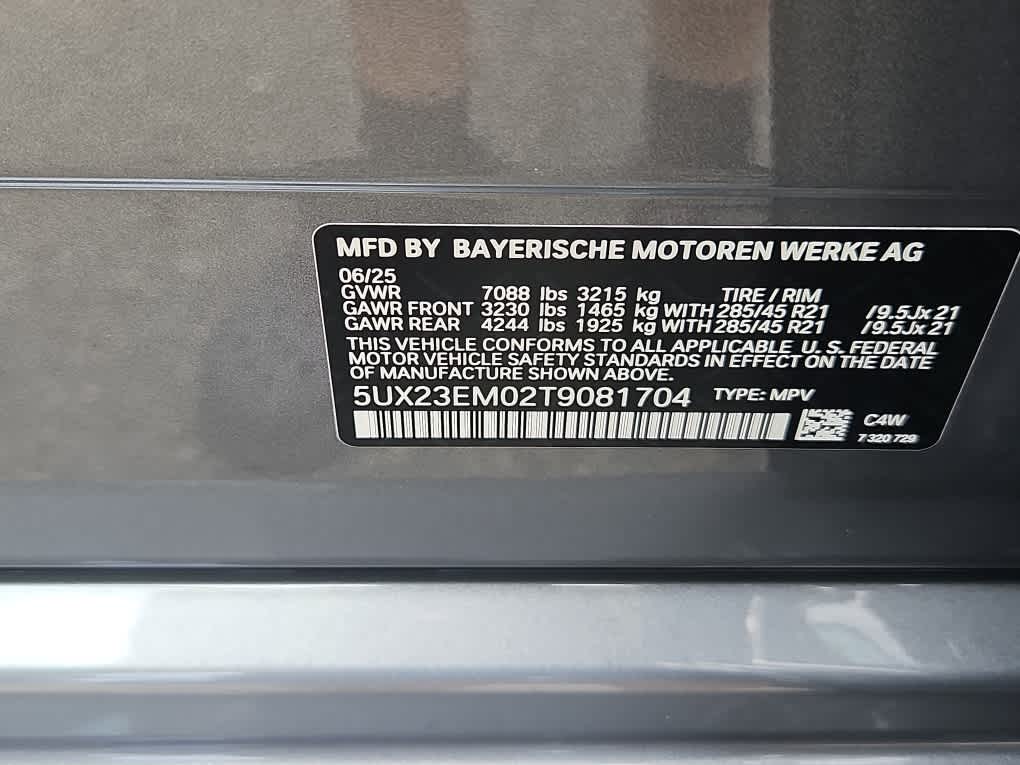 new 2026 BMW X7 car, priced at $96,565