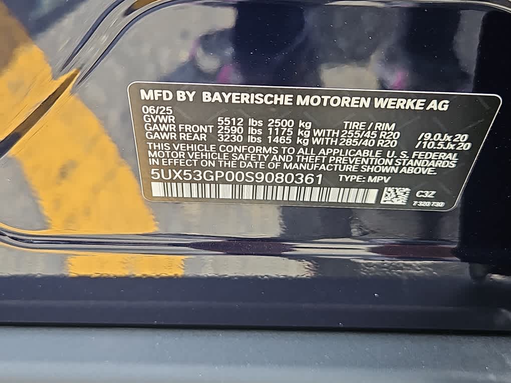 new 2025 BMW X3 car, priced at $60,935