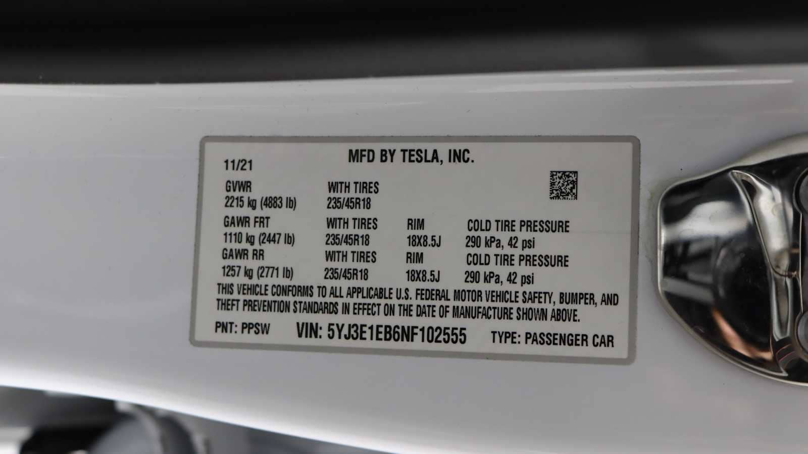 used 2022 Tesla Model 3 car, priced at $26,898