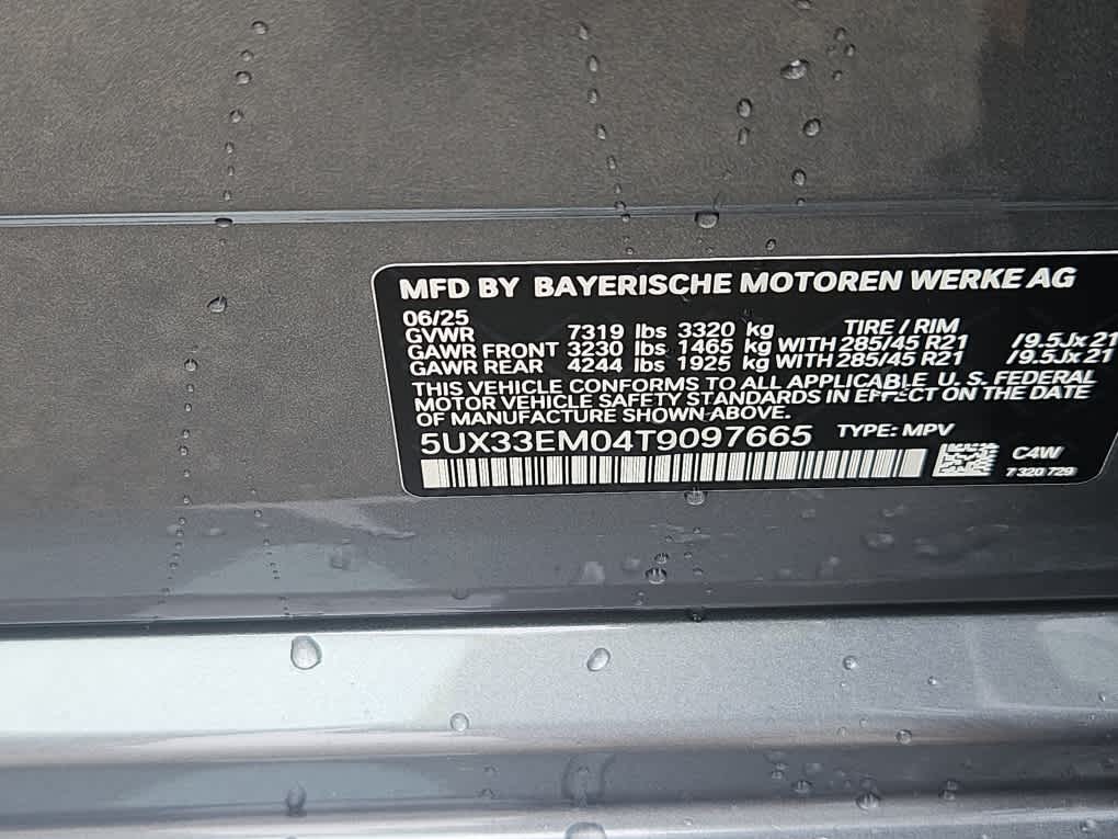 new 2026 BMW X7 car, priced at $119,875