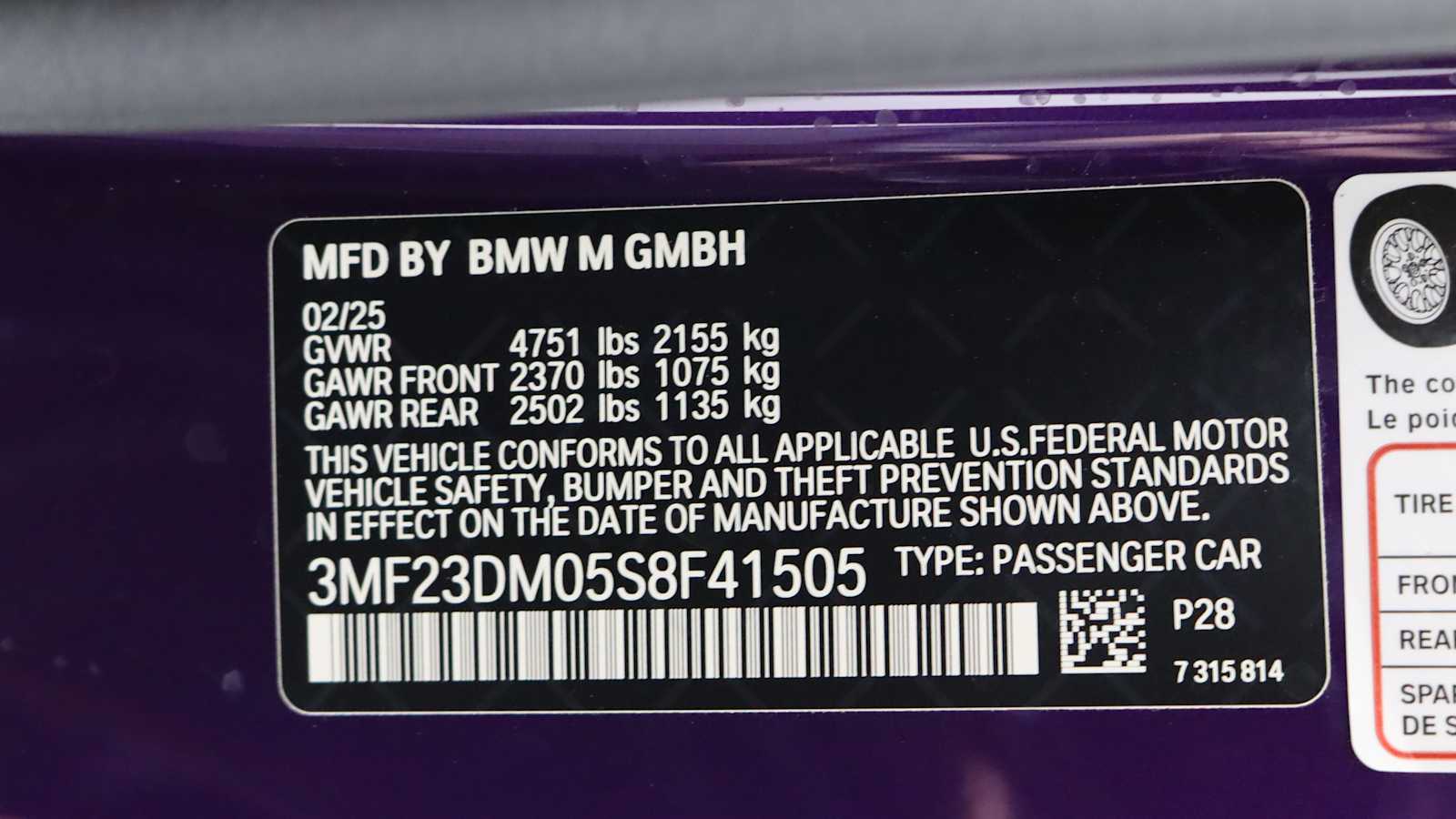 new 2025 BMW M2 car, priced at $77,150
