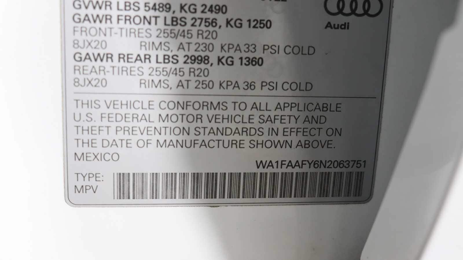 used 2022 Audi Q5 car, priced at $38,898