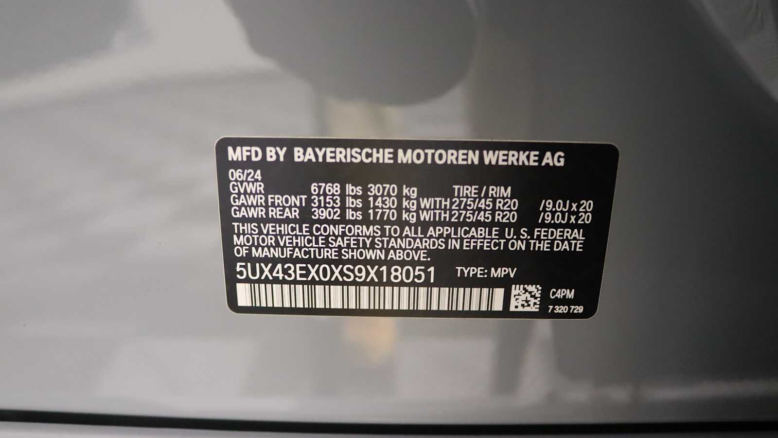 new 2025 BMW X6 car, priced at $103,840