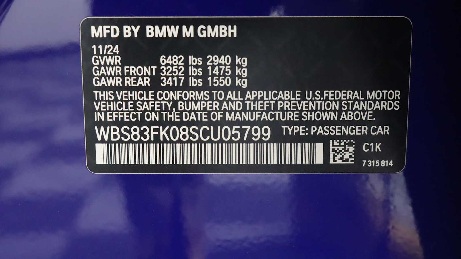 new 2025 BMW M5 car, priced at $129,625