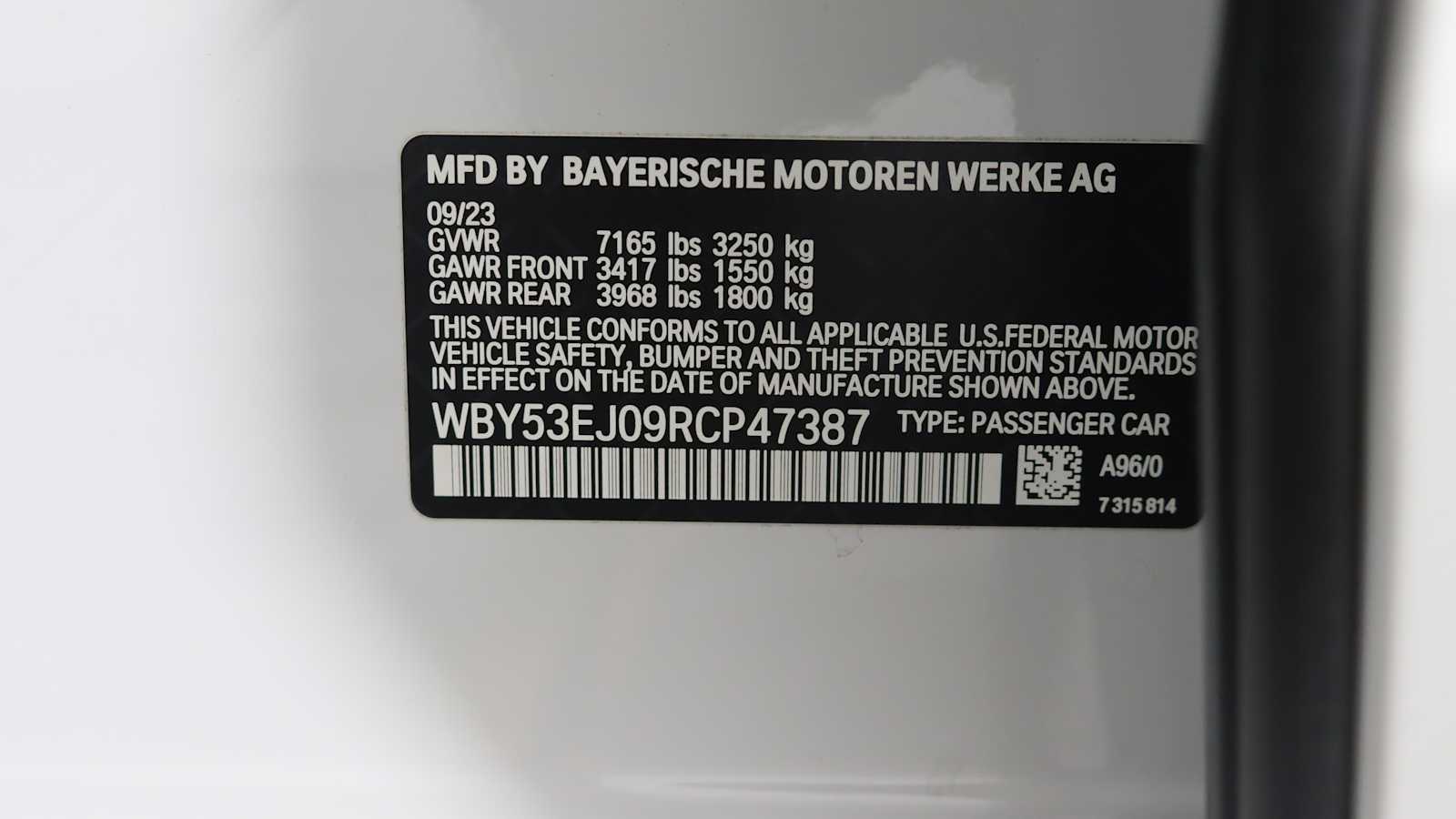 used 2024 BMW i7 car, priced at $112,398