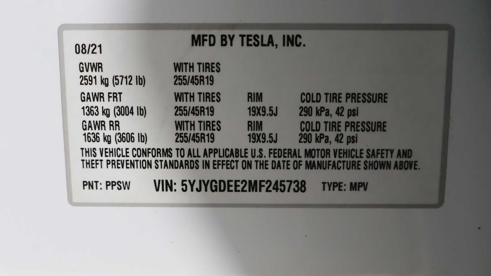 used 2021 Tesla Model Y car, priced at $26,898