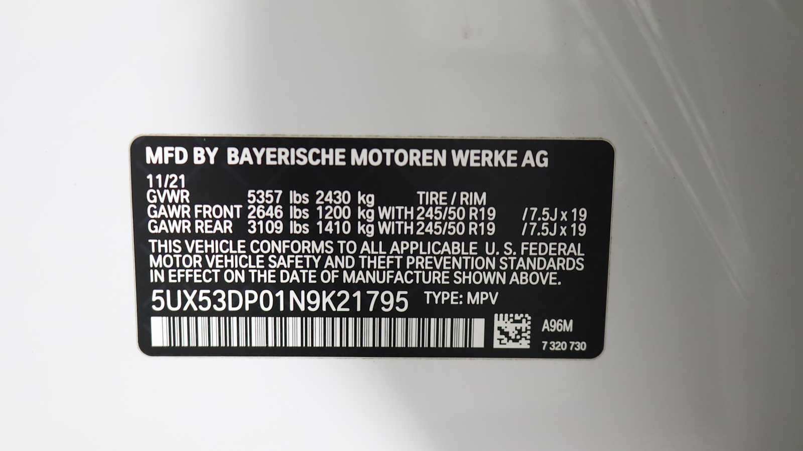 used 2022 BMW X3 car, priced at $35,898
