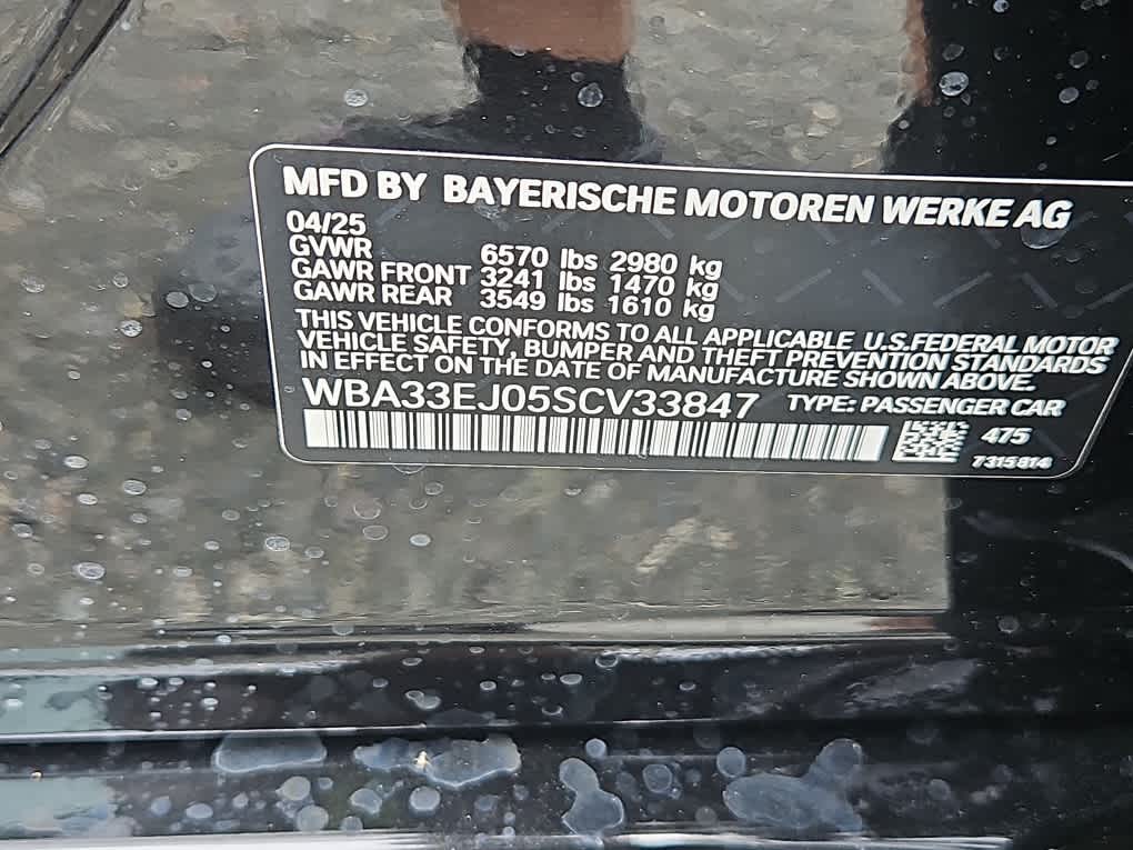 new 2025 BMW 7-Series car, priced at $131,330