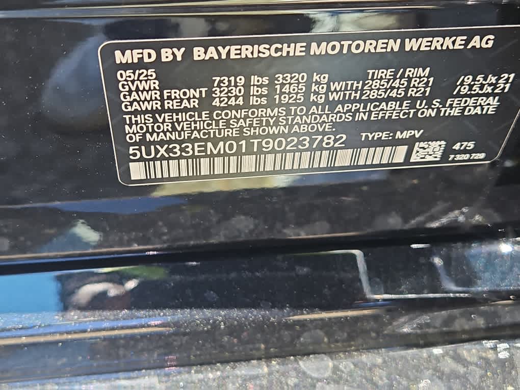 new 2026 BMW X7 car, priced at $119,805