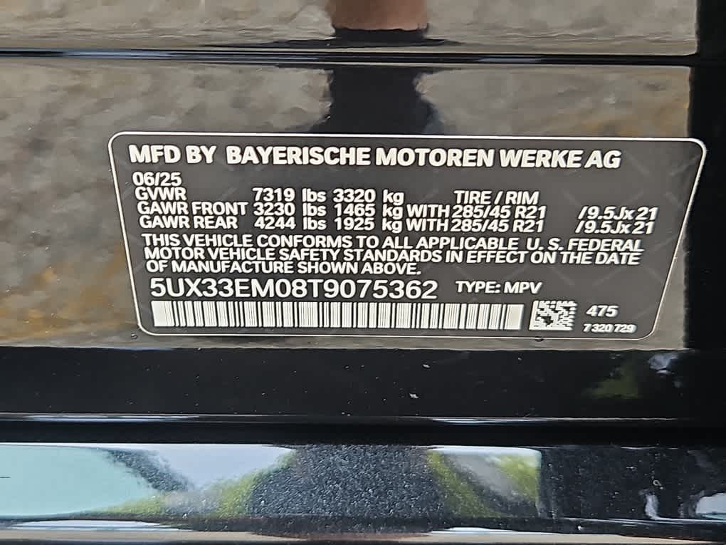 new 2026 BMW X7 car, priced at $125,295