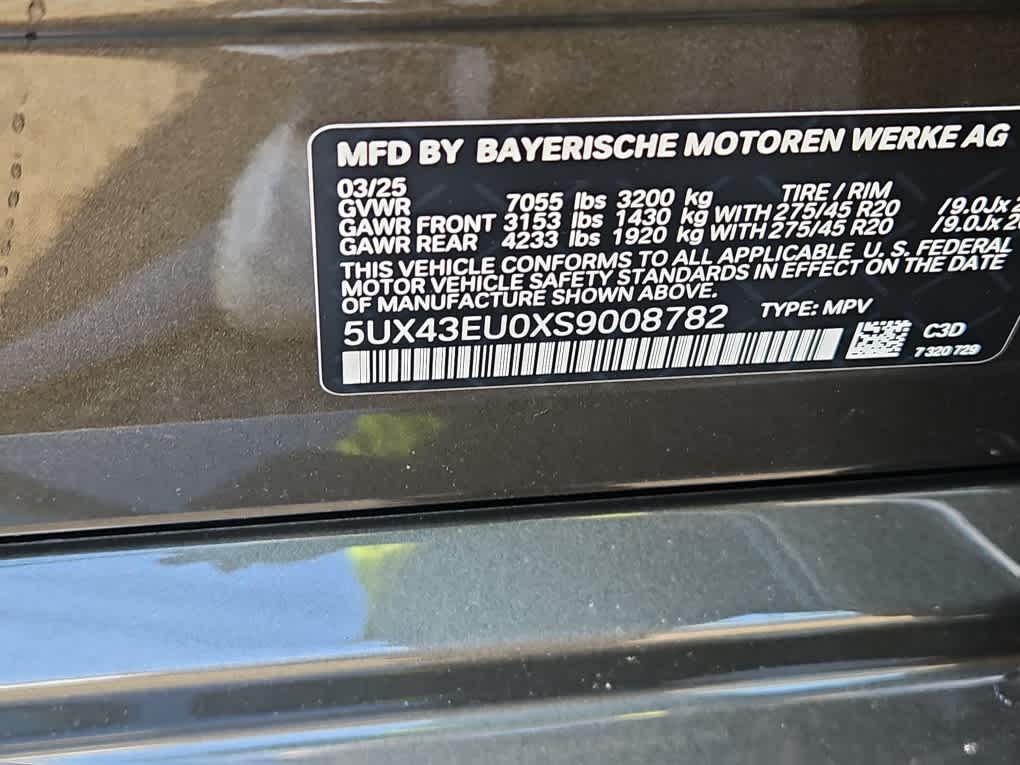 new 2025 BMW X5 car, priced at $86,125