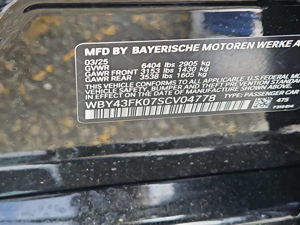 new 2025 BMW i5 car, priced at $94,200