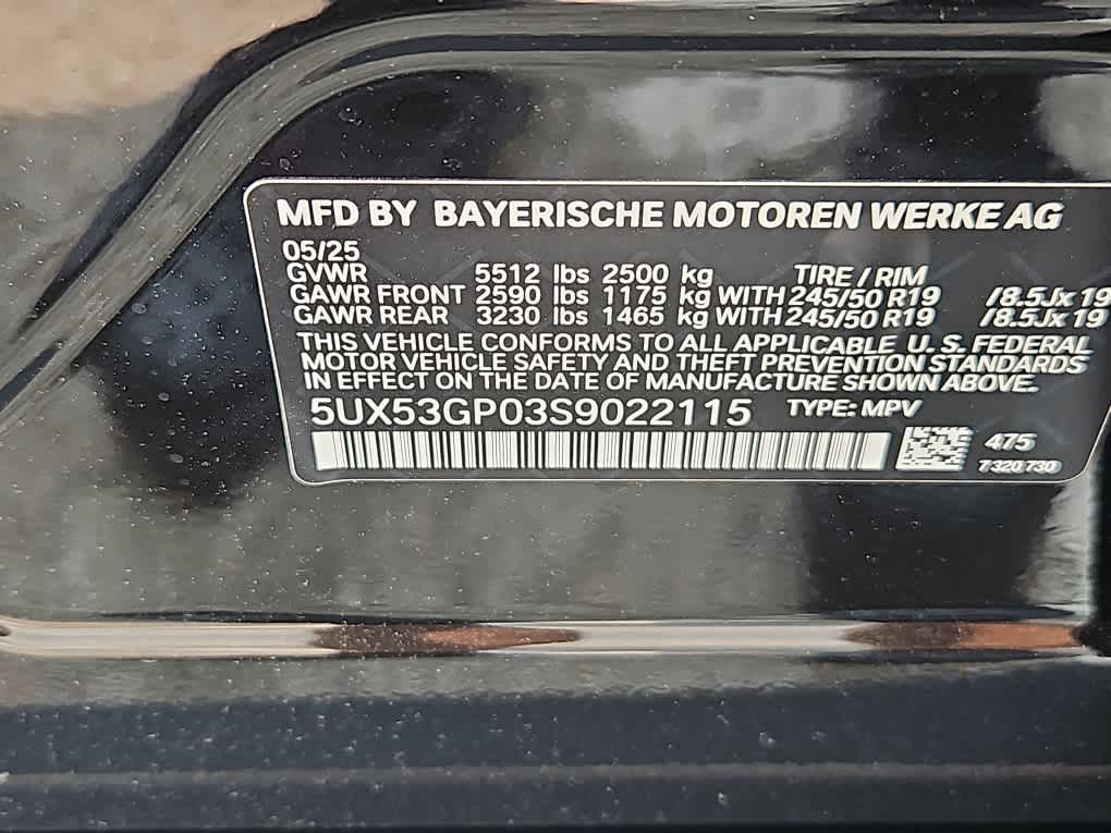 new 2025 BMW X3 car, priced at $54,110