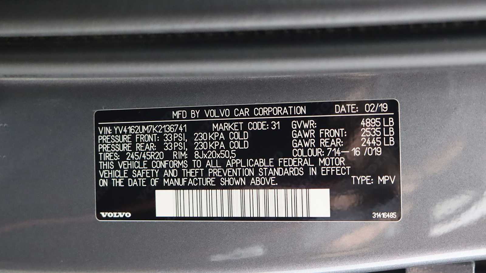 used 2019 Volvo XC40 car, priced at $24,698