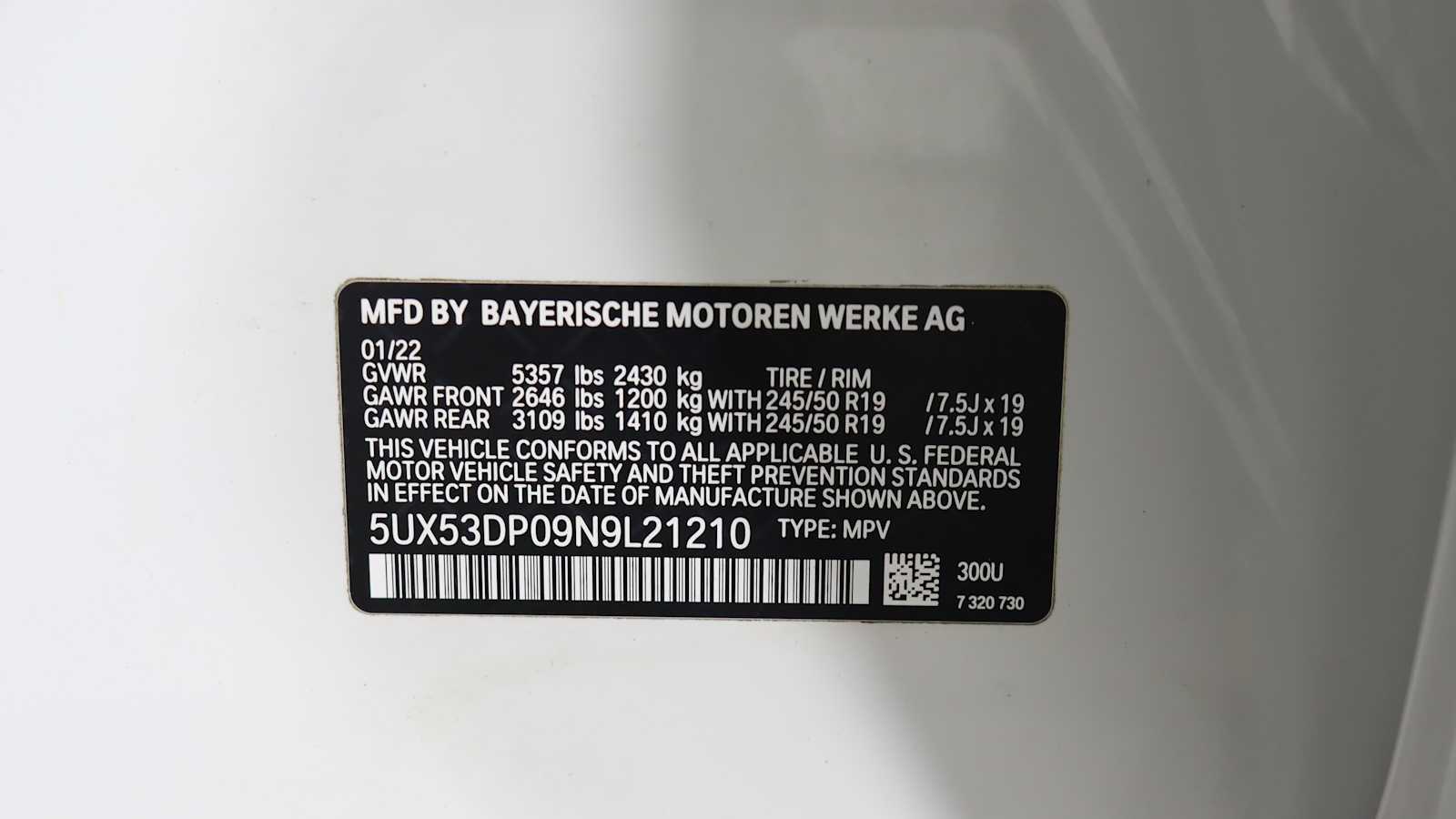 used 2022 BMW X3 car, priced at $32,898