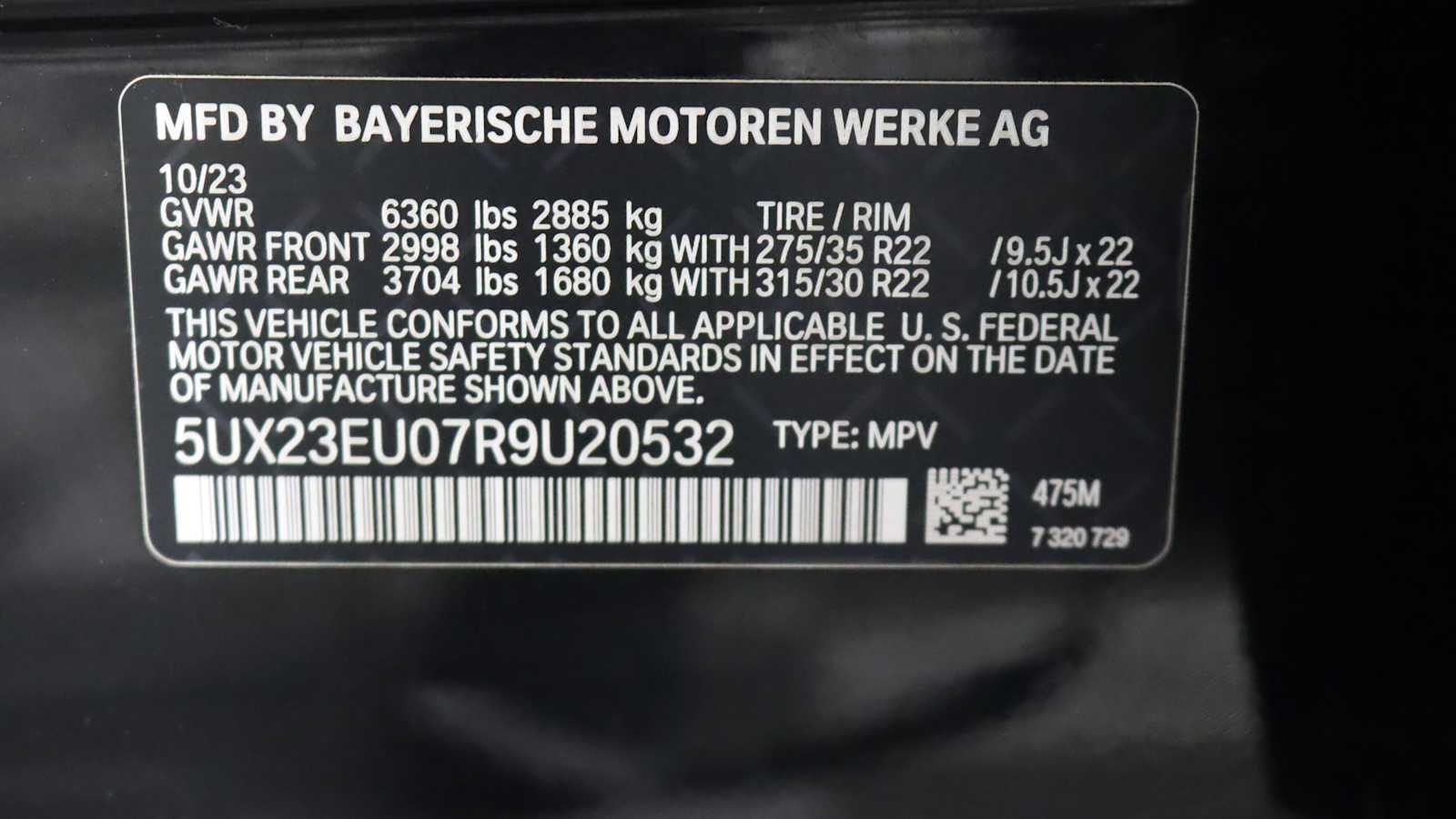 used 2024 BMW X5 car, priced at $67,698