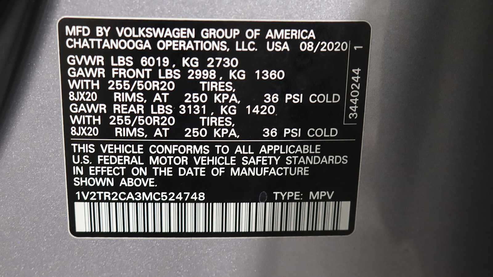 used 2021 Volkswagen Atlas car, priced at $26,698
