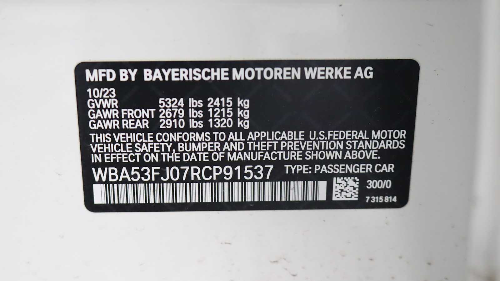 used 2024 BMW 530i car, priced at $54,898