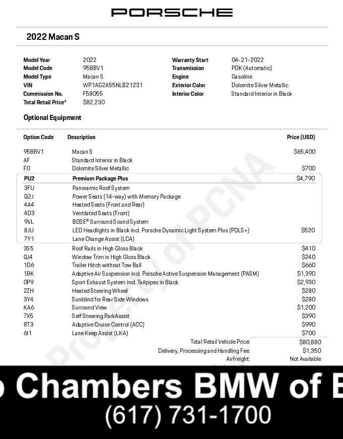 used 2022 Porsche Macan car, priced at $58,798