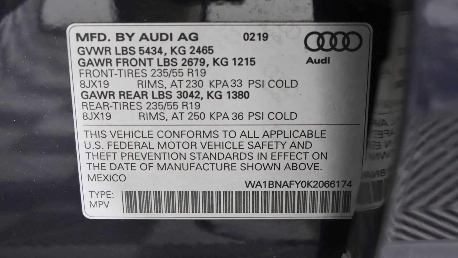 used 2019 Audi Q5 car, priced at $24,798
