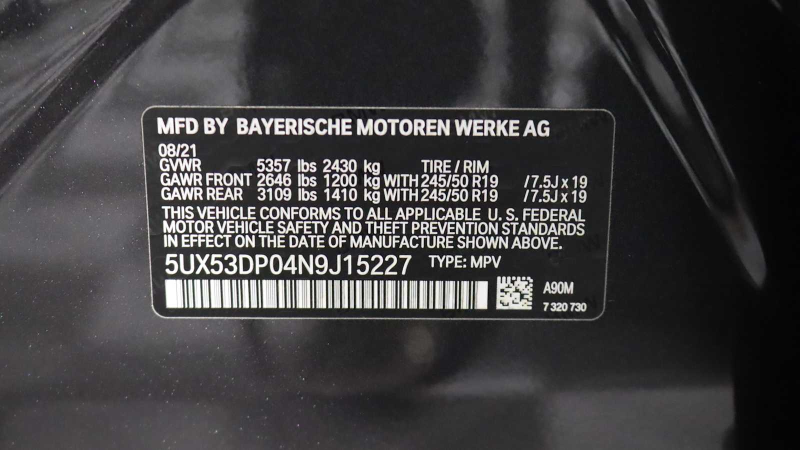 used 2022 BMW X3 car, priced at $37,698