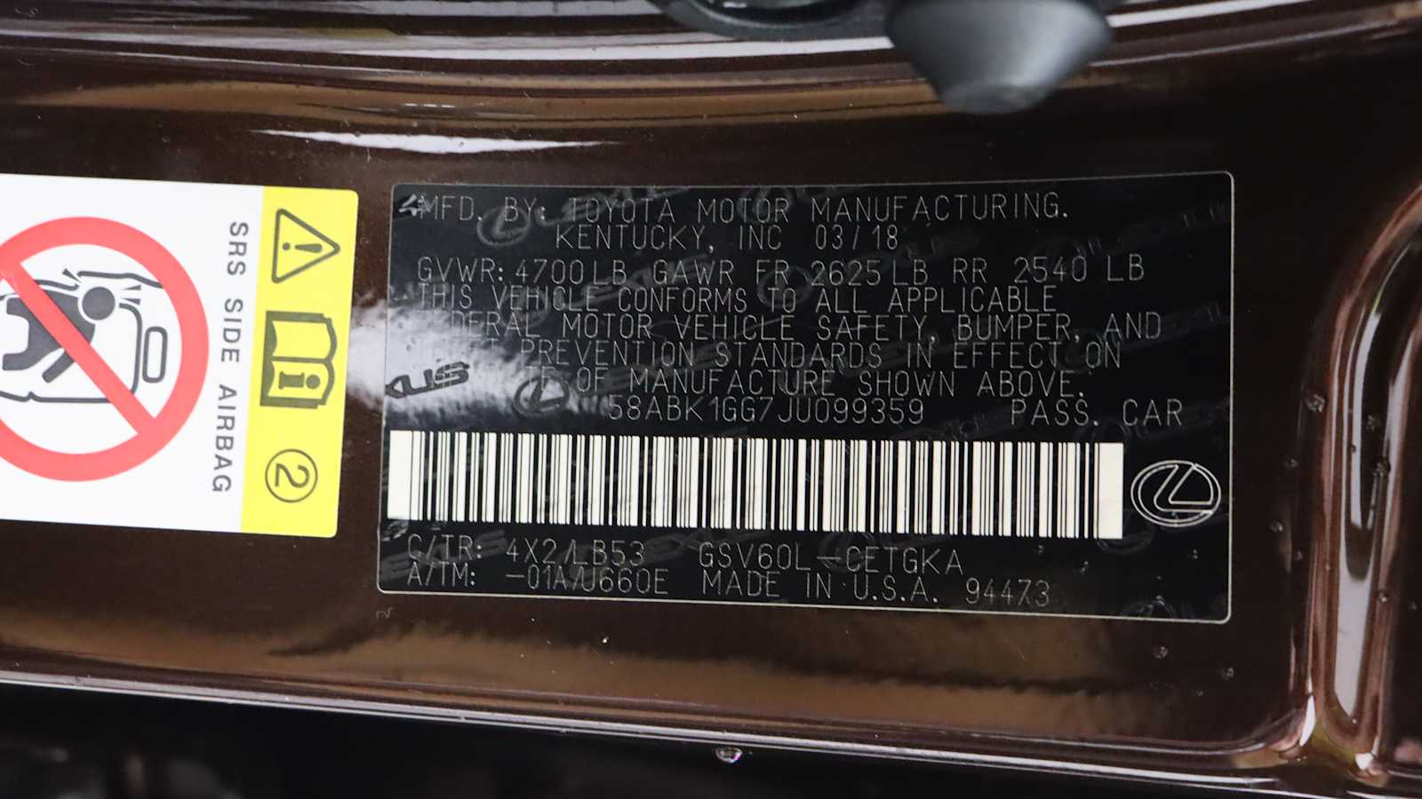 used 2018 Lexus ES 350 car, priced at $27,798