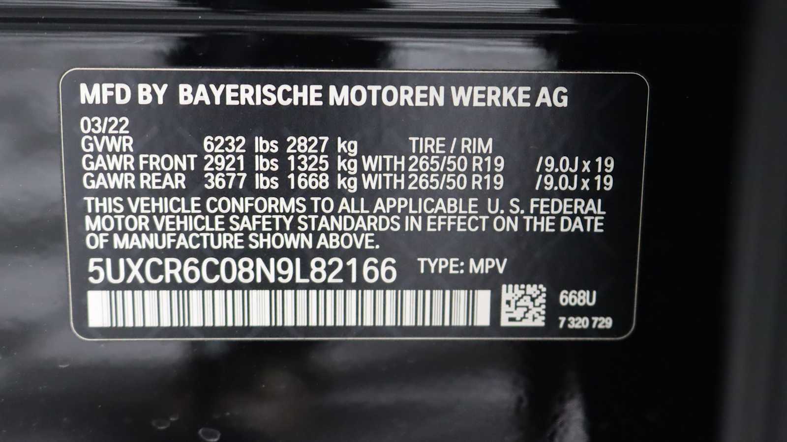 used 2022 BMW X5 car, priced at $51,598