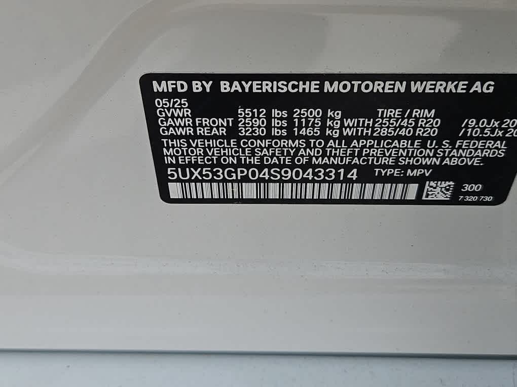 new 2025 BMW X3 car, priced at $60,760