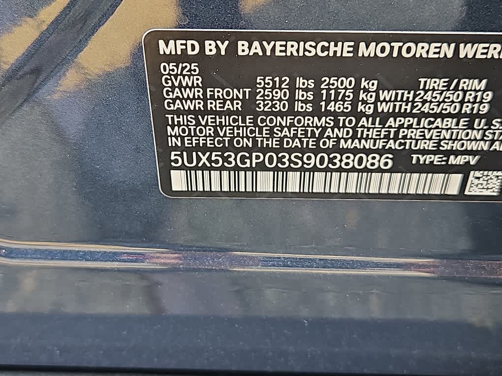 new 2025 BMW X3 car, priced at $55,375