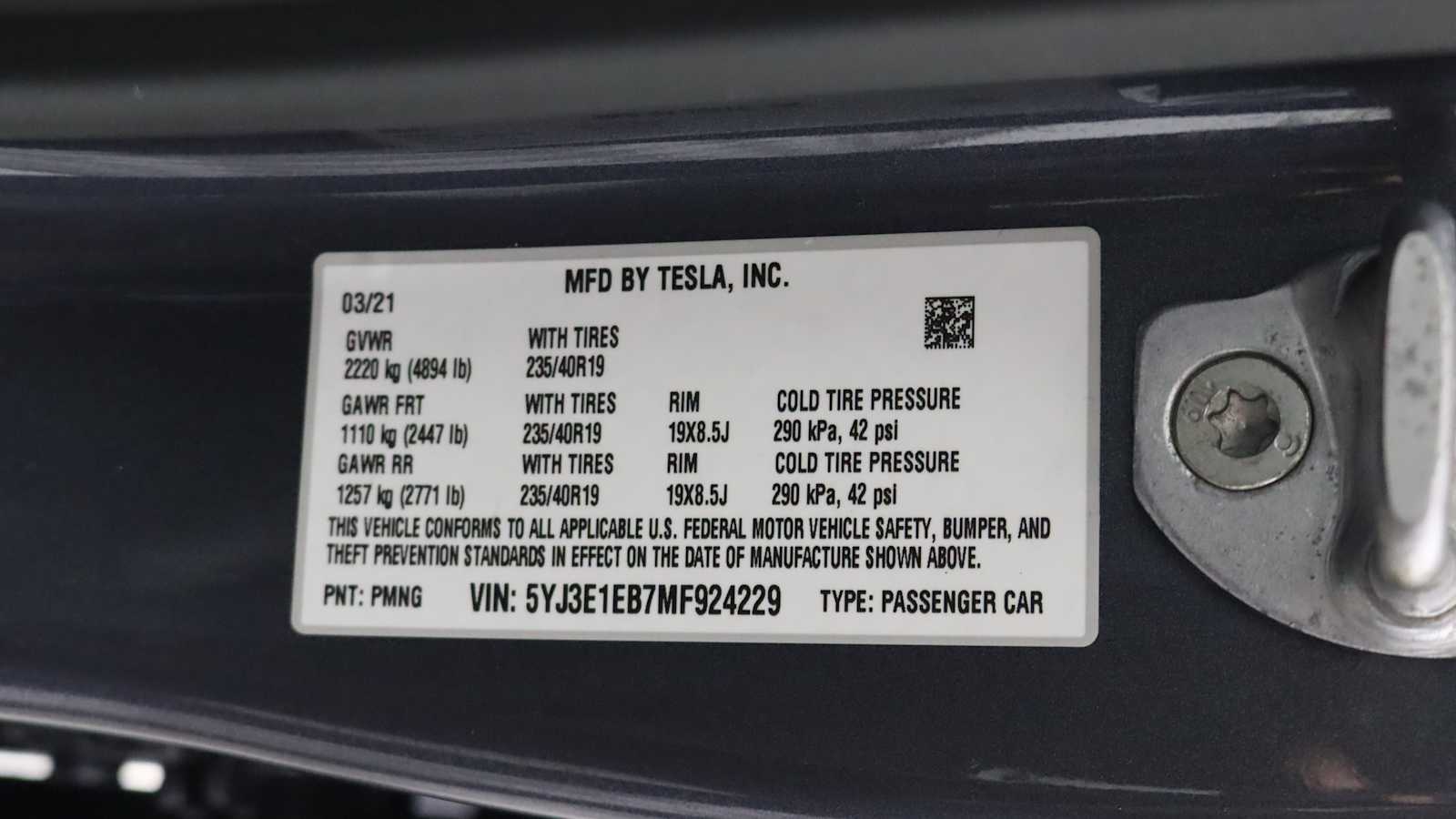 used 2021 Tesla Model 3 car, priced at $22,998